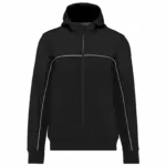 3-laags unisex softshelljas, black — productfoto 6