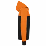 3-laags unisex softshelljas, black / orange — productfoto 8
