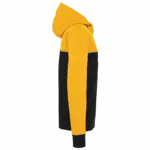 3-laags unisex softshelljas, black / yellow — productfoto 10