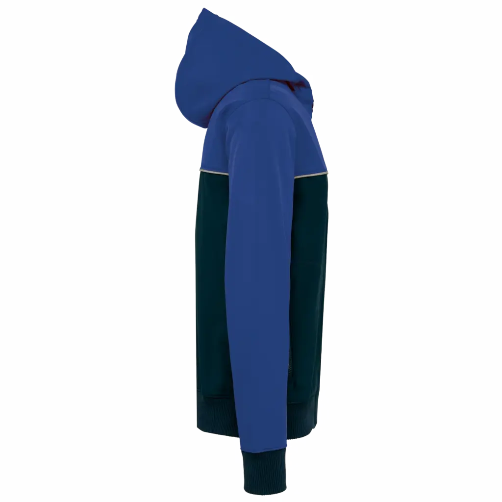 3-laags unisex softshelljas, navy / royal blue — productfoto 13