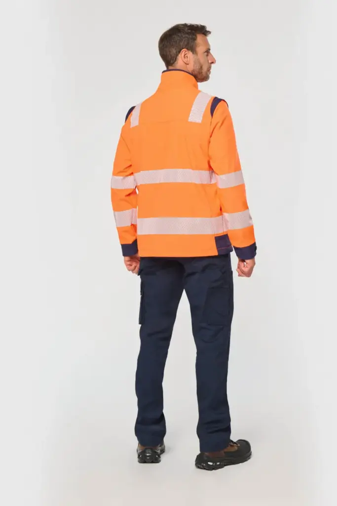 Gerecycled softshelljack met afneembare mouwen — productfoto 3