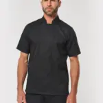 Ecologisch koksjasje met korte mouwen uniseks — productfoto 2