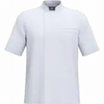 Ecologisch en ademend koksjasje met korte mouwen uniseks, white — productfoto 7