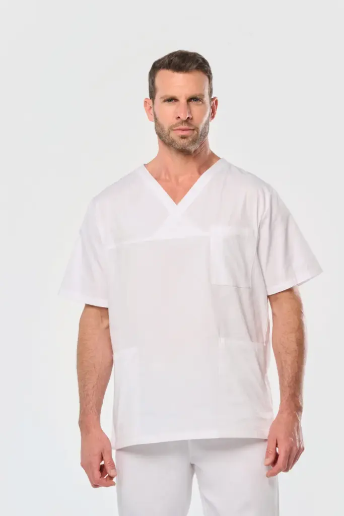 Katoenen unisex tuniek met korte mouwen — productfoto 2