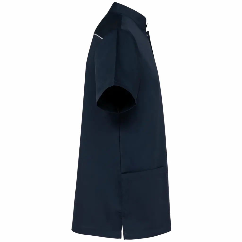 Herenoverhemd van polykatoen met drukknopen, navy — productfoto 6