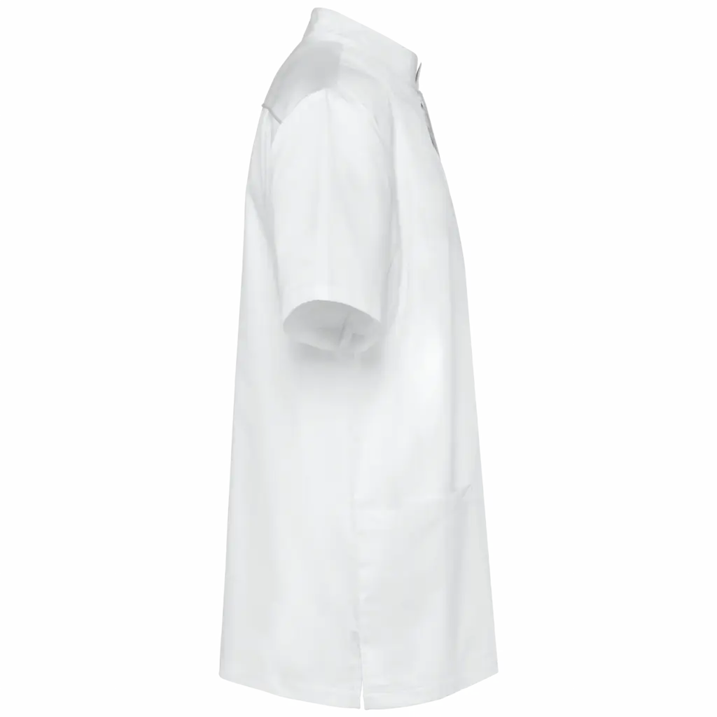 Herenoverhemd van polykatoen met drukknopen, white — productfoto 8