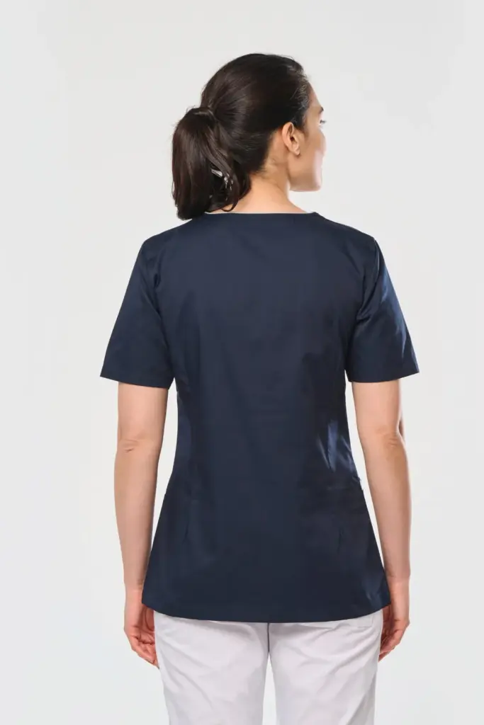 Damesblouse van polykatoen met drukknopen — productfoto 2