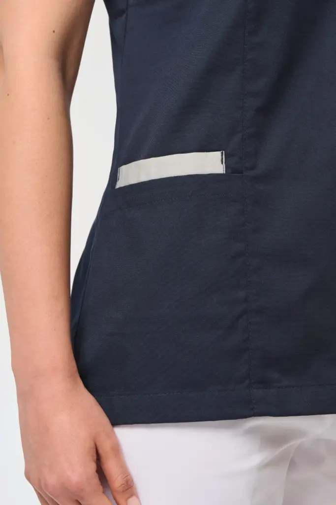 Damesblouse van polykatoen met drukknopen — productfoto 4