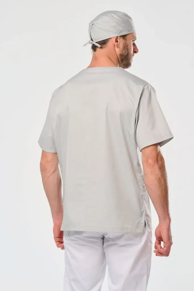 Unisex tuniek met korte mouwen van polykatoen — productfoto 3