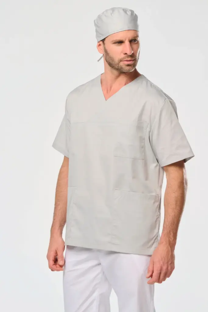 Unisex tuniek met korte mouwen van polykatoen — productfoto 4