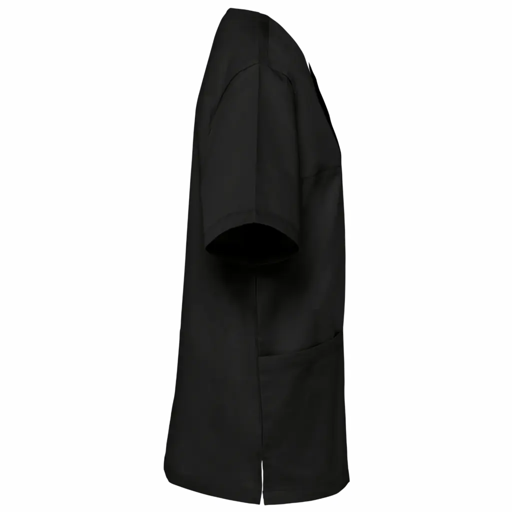 Unisex tuniek met korte mouwen van polykatoen, black — productfoto 5