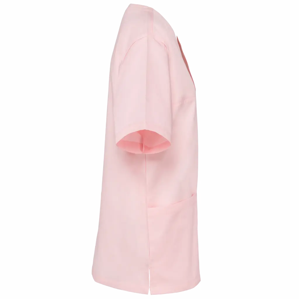 Unisex tuniek met korte mouwen van polykatoen, pale pink — productfoto 8