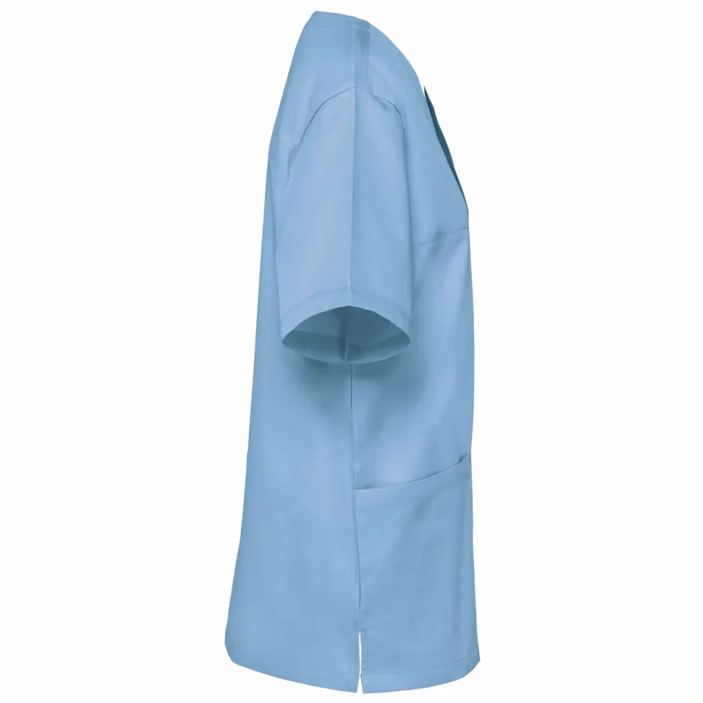 Unisex tuniek met korte mouwen van polykatoen, sky blue — productfoto 9
