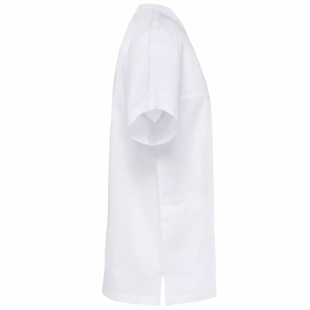 Unisex tuniek met korte mouwen van polykatoen, white — productfoto 11