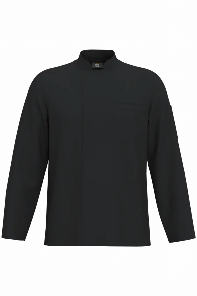 Ecologisch koksjasje met lange mouwen uniseks, black — productfoto 6