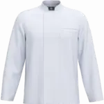 Ecologisch en ademend koksjasje met lange mouwen uniseks, white — productfoto 7