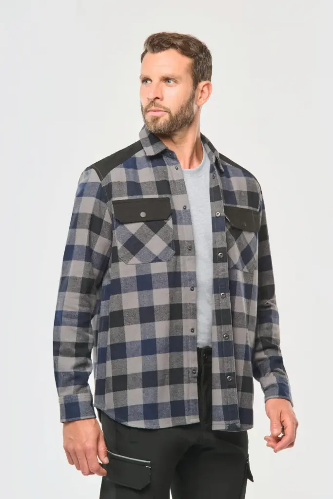 Geruit overshirt met zakken