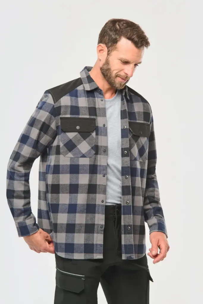 Geruit overshirt met zakken — productfoto 3