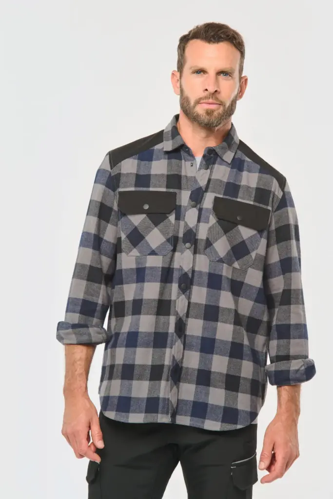 Geruit overshirt met zakken — productfoto 4