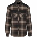 Geruit overshirt met zakken, chocolate / dark beige checked / black — productfoto 6