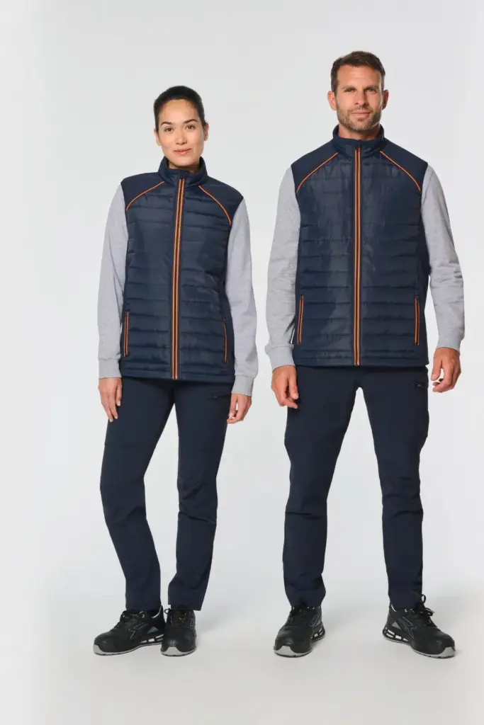 Bodywarmer Day To Day in twee stoffen