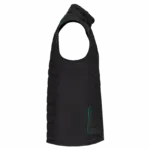 Bodywarmer Day To Day in twee stoffen, black / kelly green — productfoto 5