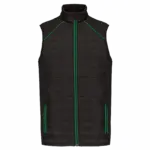Bodywarmer Day To Day in twee stoffen, black / kelly green — productfoto 6