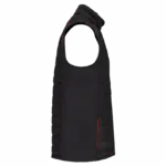 PS_WK606-S_BLACK-RED - Hidalgo-werbeartikel Bodywarmer Day To Day in twee stoffen, black / red — productfoto 7