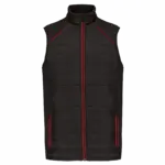 PS_WK606_BLACK-RED - Hidalgo Printed Bodywarmer WK606 Water-repellent Stretch XS-5XL — product photo 8