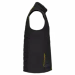 PS_WK606-S_BLACK-YELLOW - Hidalgo-werbeartikel Bodywarmer Day To Day in twee stoffen, black / yellow — productfoto 9