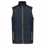 PS_WK606_NAVY-FLUORESCENTYELLOW - Hidalgo Printed Bodywarmer WK606 Water-repellent Stretch XS-5XL — product photo 12