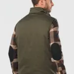 Gewatteerde uniseks bodywarmer van polykatoen multizakken — productfoto 3