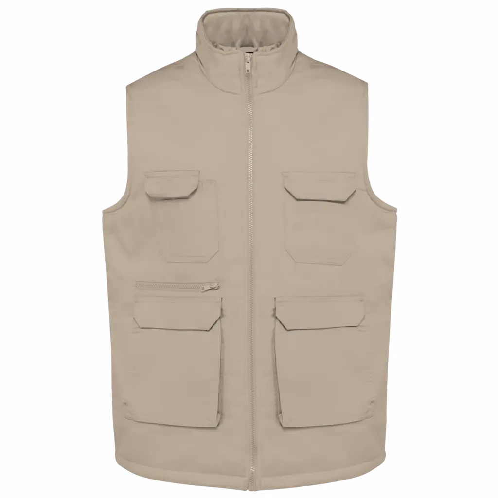 Custom Padded Bodywarmer WK607 Polycotton Multipocket XS-5XL — product photo 6