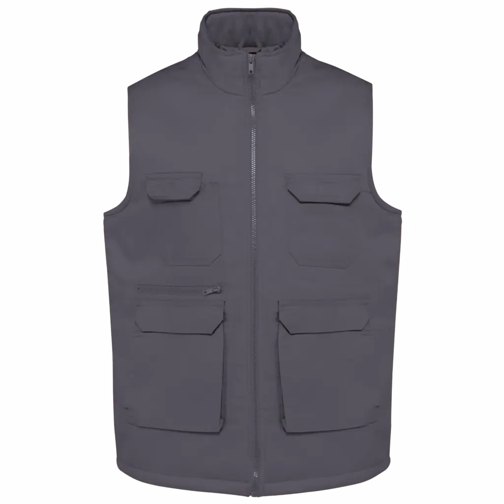 Custom Padded Bodywarmer WK607 Polycotton Multipocket XS-5XL — product photo 8