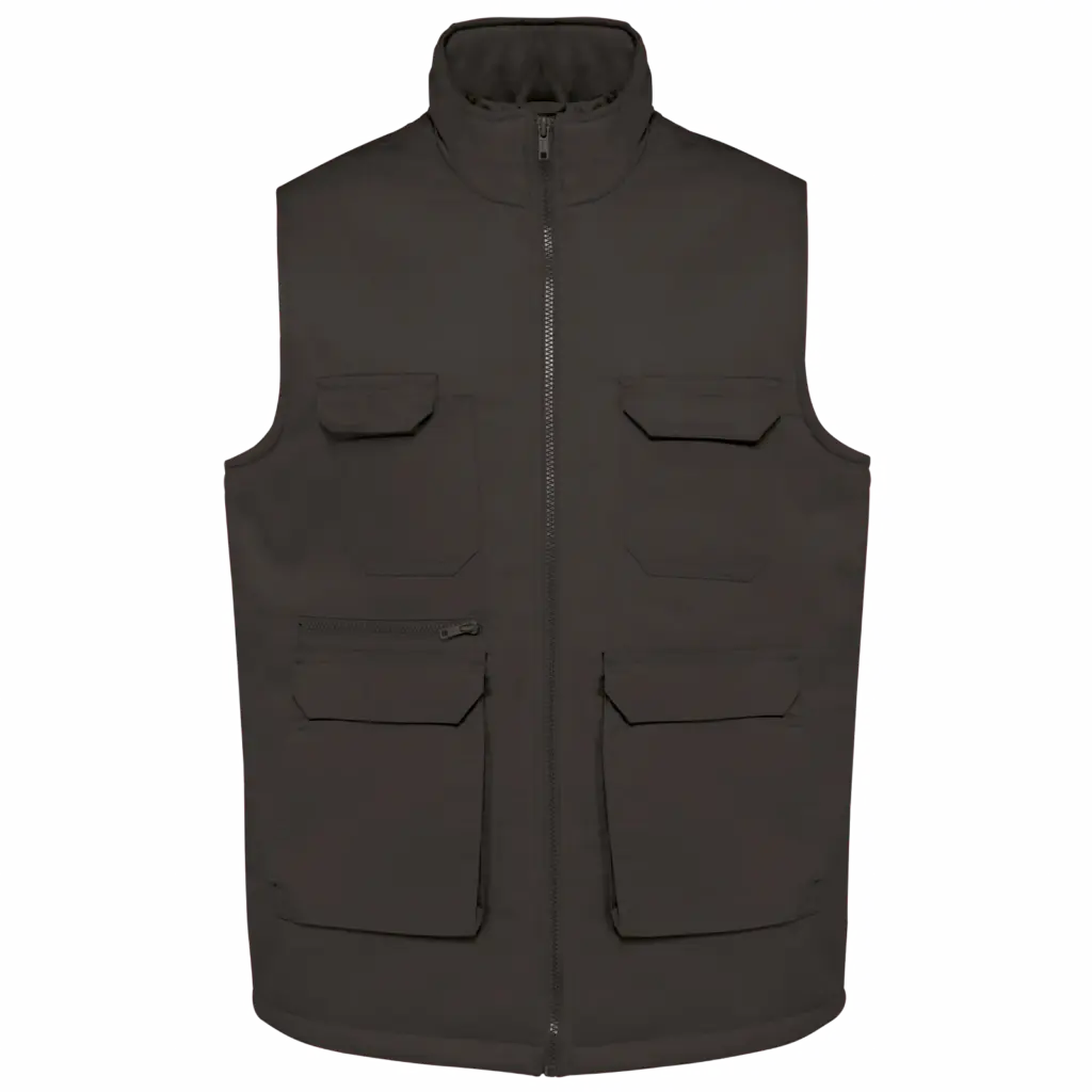 Custom Padded Bodywarmer WK607 Polycotton Multipocket XS-5XL — product photo 9