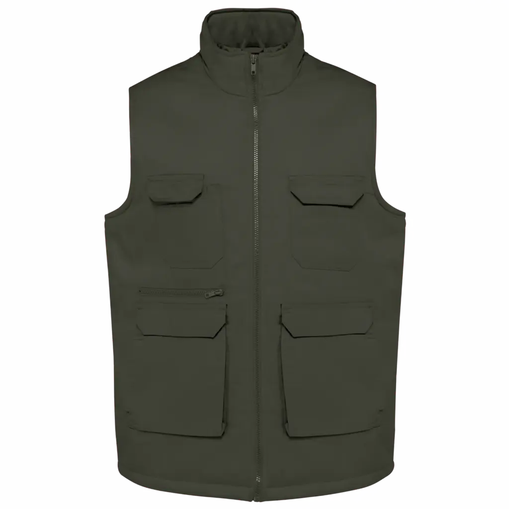Custom Padded Bodywarmer WK607 Polycotton Multipocket XS-5XL — product photo 10