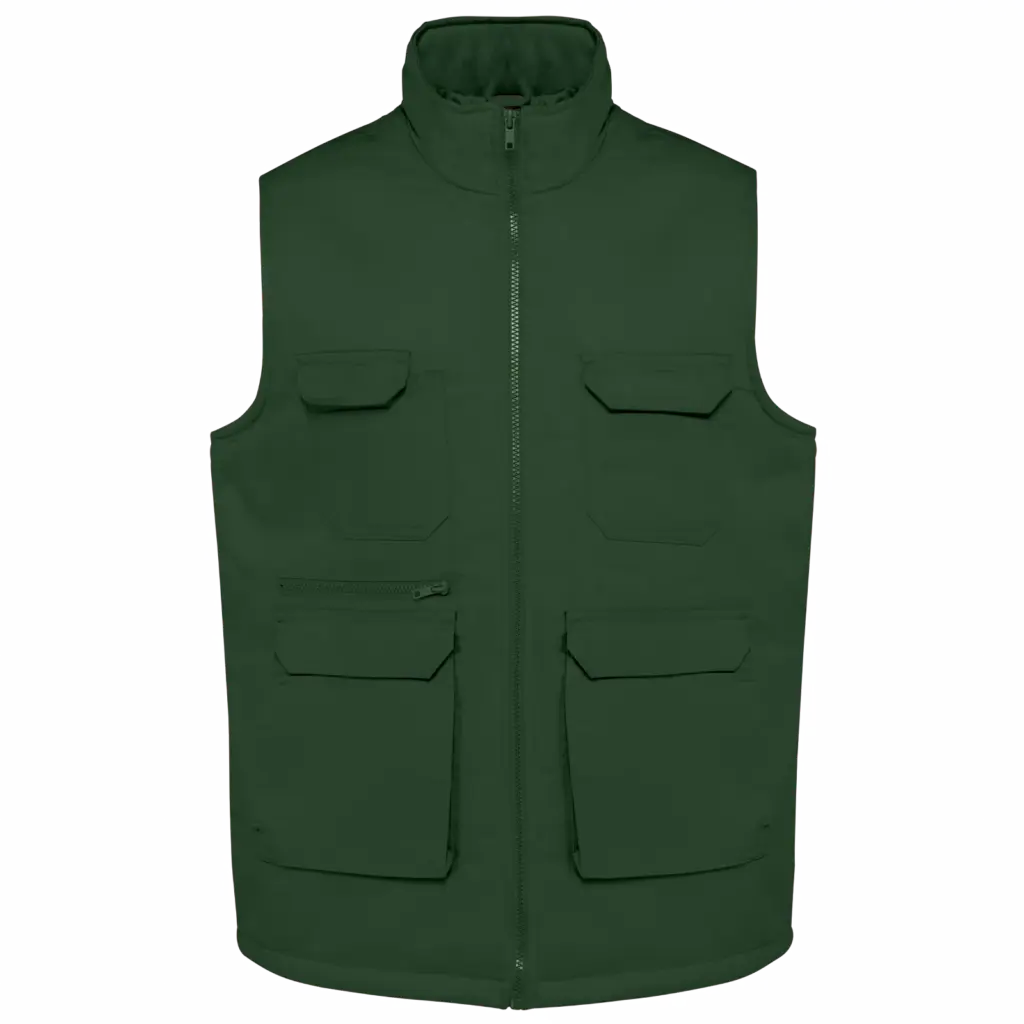 Custom Padded Bodywarmer WK607 Polycotton Multipocket XS-5XL — product photo 11