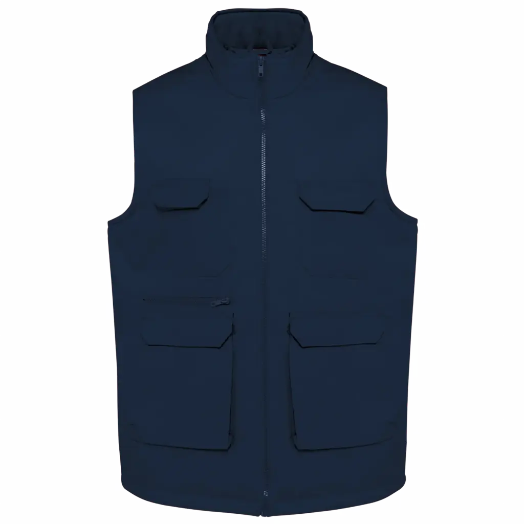 Custom Padded Bodywarmer WK607 Polycotton Multipocket XS-5XL — product photo 12
