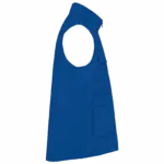 Gewatteerde uniseks bodywarmer van polykatoen multizakken, royal blue — productfoto 13