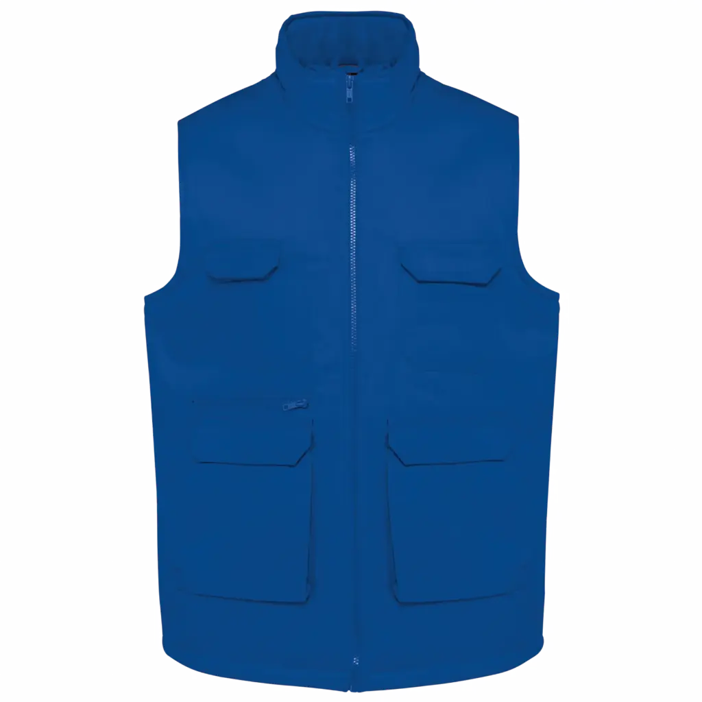 Custom Padded Bodywarmer WK607 Polycotton Multipocket XS-5XL — product photo 14