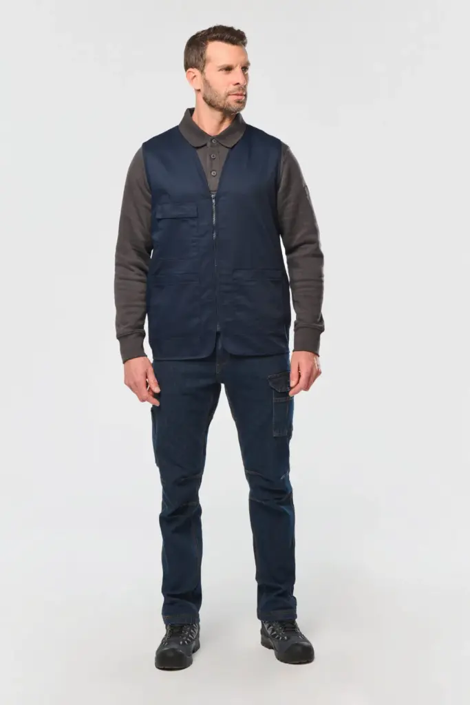 WK608-2_2025 - Hidalgo-werbeartikel Gilet polykatoen multizakken — productfoto 4