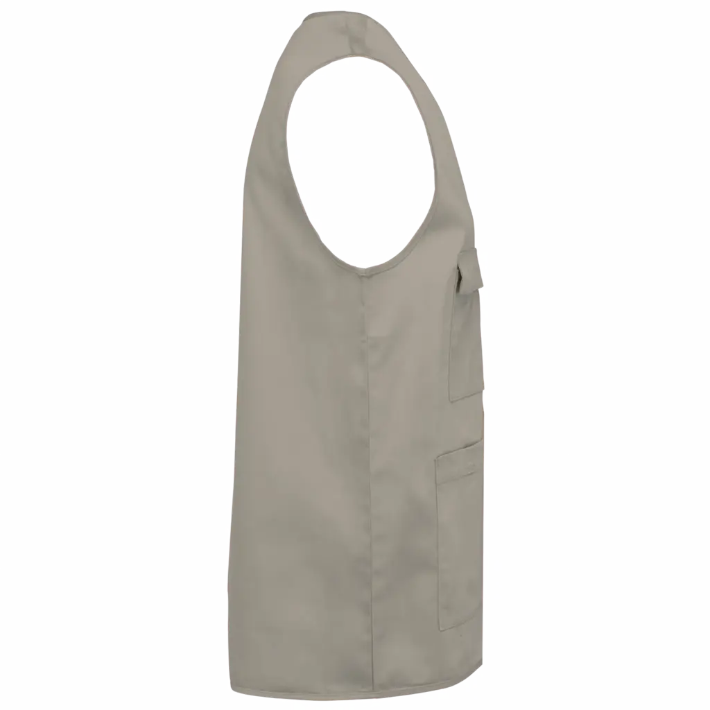 PS_WK608-S_BEIGE - Hidalgo-werbeartikel Gilet polykatoen multizakken, beige — productfoto 5