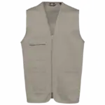 Gilet polykatoen multizakken, beige — productfoto 6