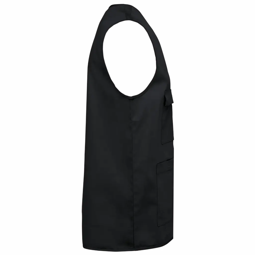 PS_WK608-S_BLACK - Hidalgo-werbeartikel Gilet polykatoen multizakken, black — productfoto 6