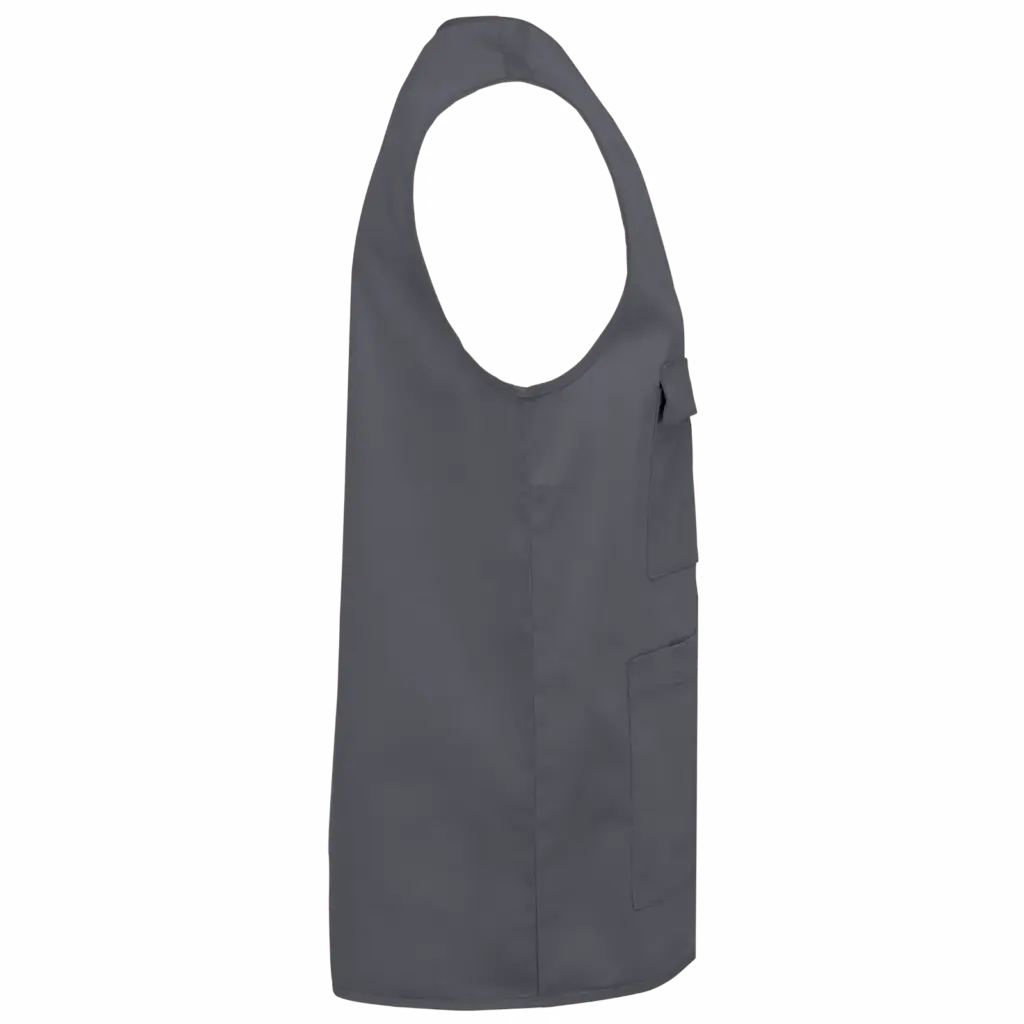 PS_WK608-S_CONVOYGREY - Hidalgo-werbeartikel Gilet polykatoen multizakken, convoy grey — productfoto 7