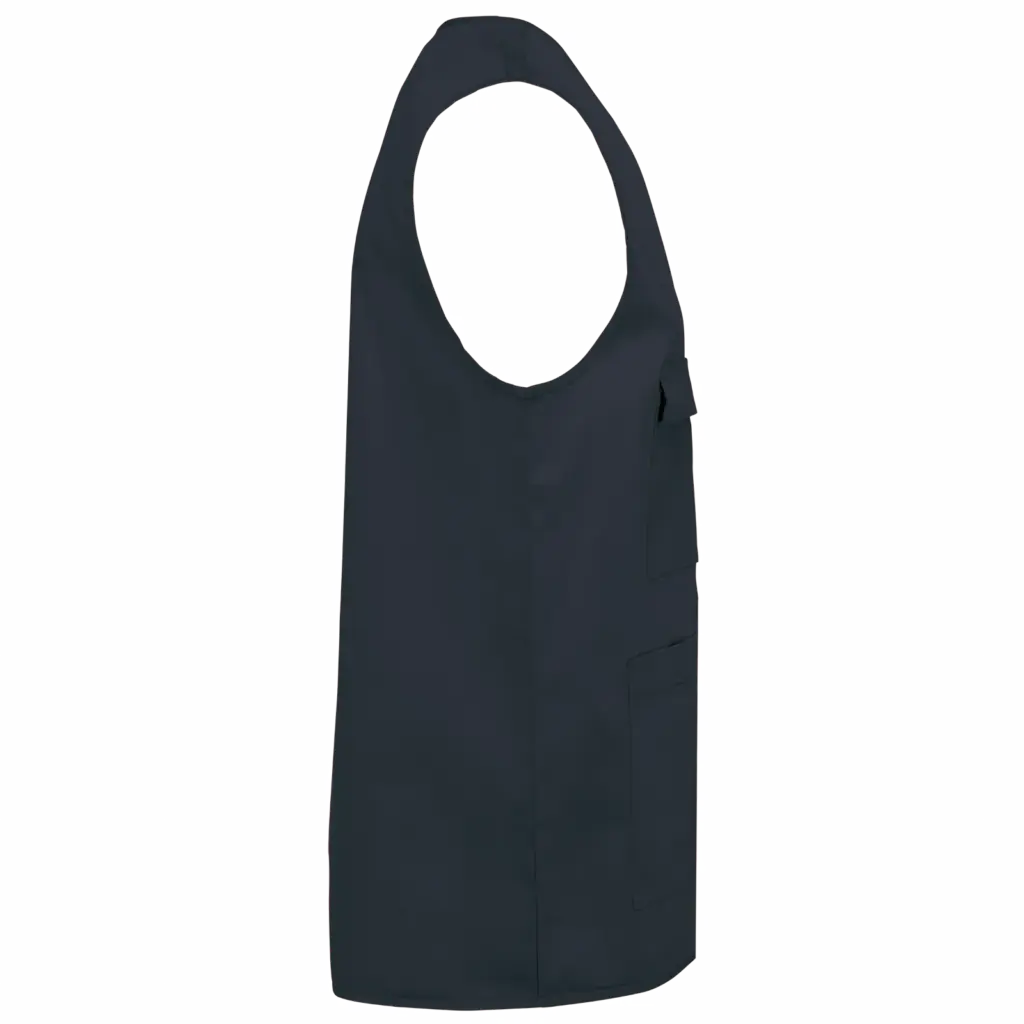 PS_WK608-S_NAVY - Hidalgo-werbeartikel Gilet polykatoen multizakken, navy — productfoto 11