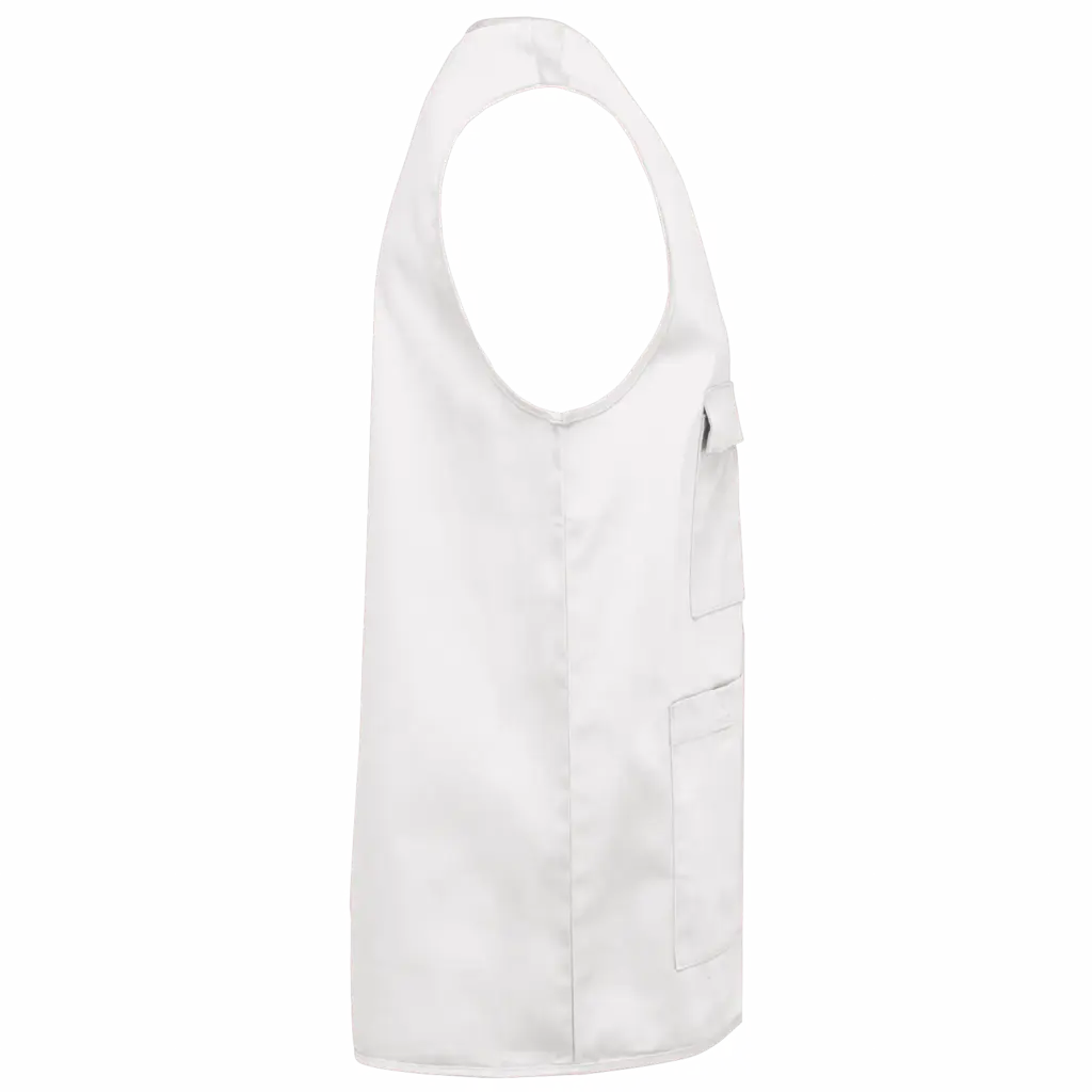 PS_WK608-S_WHITE - Hidalgo-werbeartikel Gilet polykatoen multizakken, white — productfoto 15