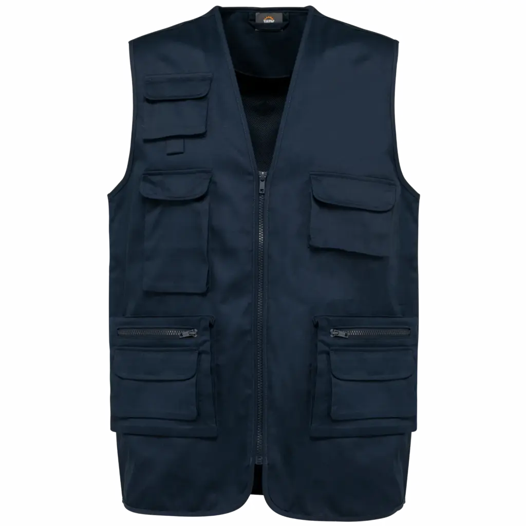Printed Padded Gilet WK609 Multi-pocket Polycotton XS-5XL — product photo 10