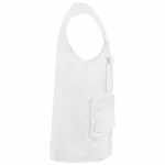 Gevoerde uniseks gilet van polykatoen multizakken, white — productfoto 10