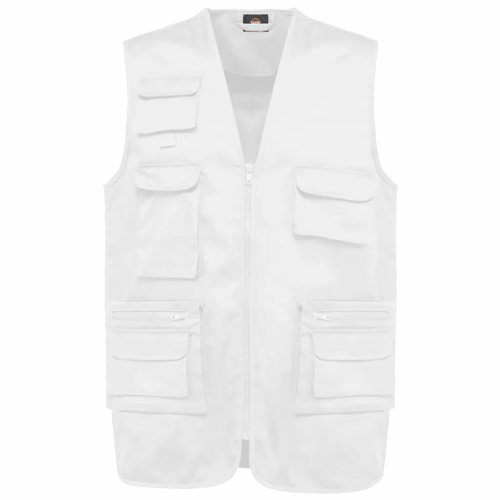 Printed Padded Gilet WK609 Multi-pocket Polycotton XS-5XL — product photo 11
